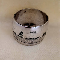 NIELLO SILVER NAPKIN RING