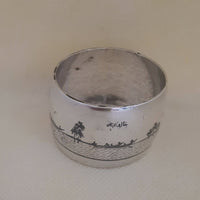 NIELLO SILVER NAPKIN RING